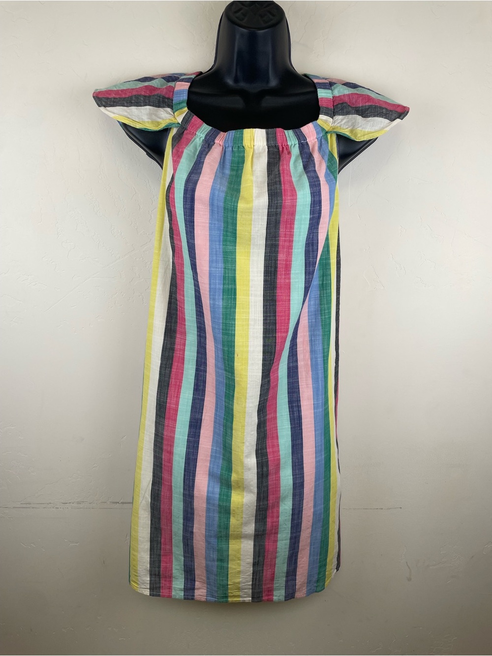 J. Crew Multicolor Vertical Stripe Cotton Sundress